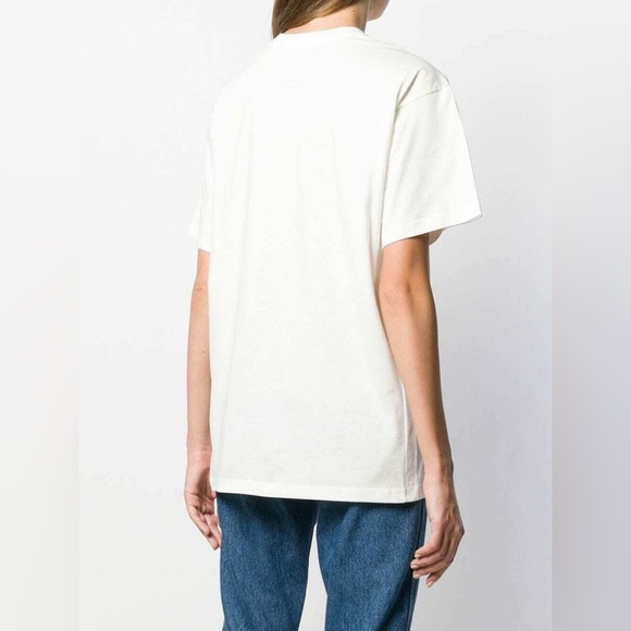 AW19 Moschino Jeremy Scott Toothpaste Cotton White Oversized T-shirt Tee - Picture 5 of 6